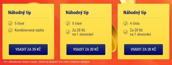 Náhodný tip - vsaďte si rychle Kasičku od Sazky