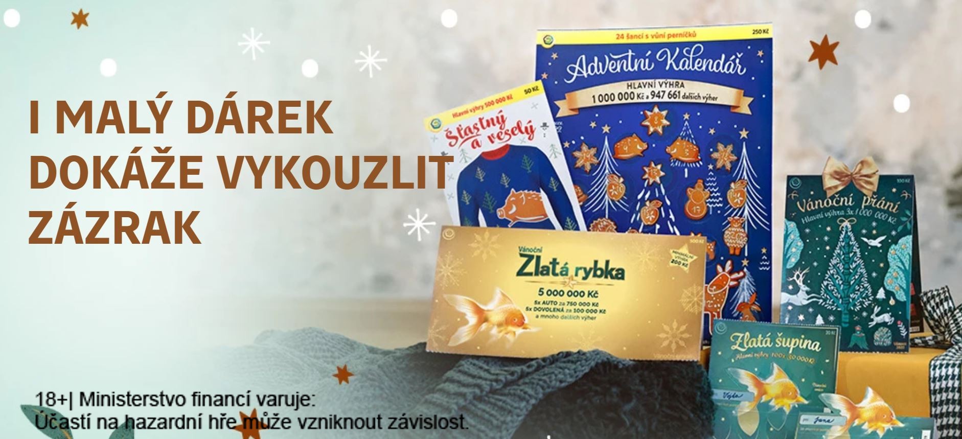 Stírací los Adventní kalendář od Sazky