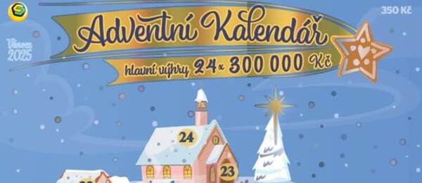 Stírací los Adventní kalendář 2025.