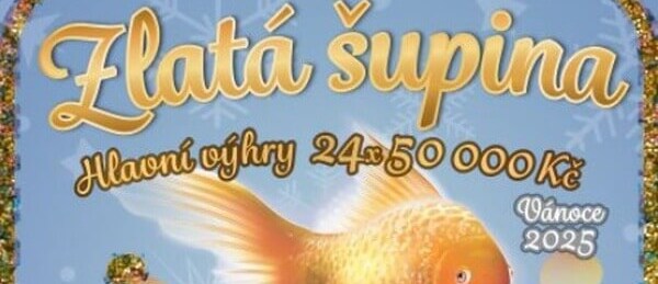 Los Zlatá šupina Vánoce 2025: Jak vypadá oblíbený stírací los