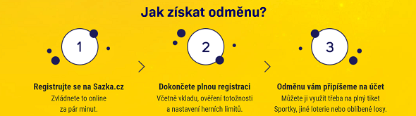 Sazka bonus za registraci