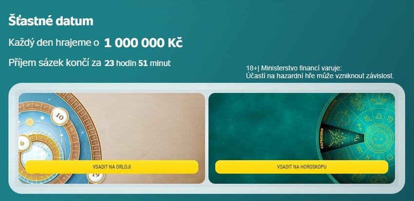 Šťastné datum od Sazky si pohodlně vsadíte online z počítače nebo mobilu.