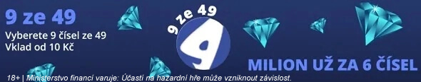 Vsaď si loterii 9 z 49 od Fortuny online