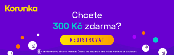 Loterie Korunka - získejte 300 Kč zdarma za registraci