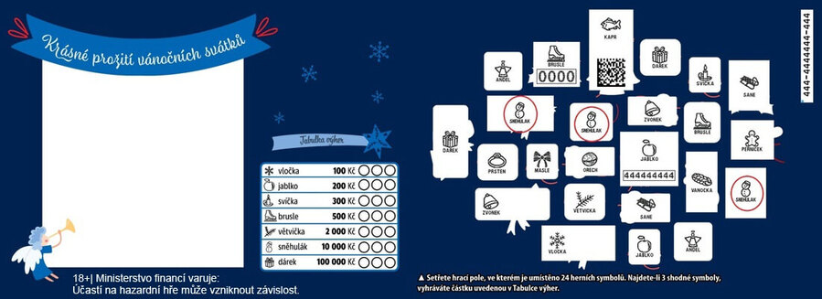 Setřený los Vánoční přání 2025