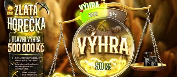Online los vyobrazuje výhry prostřednictvím zlata na vahách.