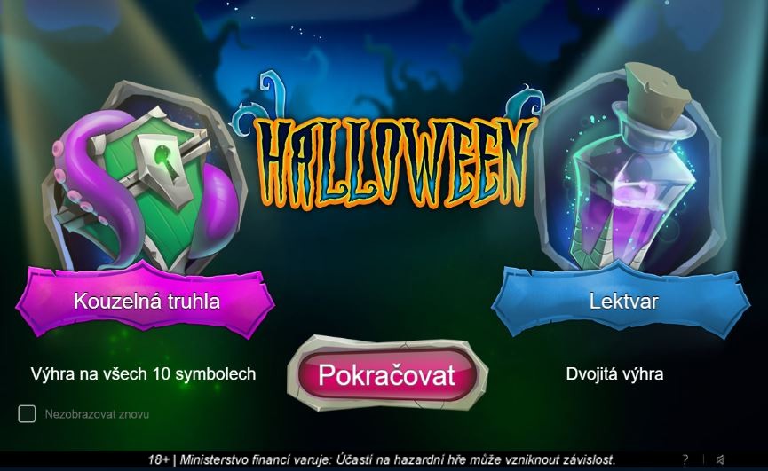 Online los Halloween u Sazky