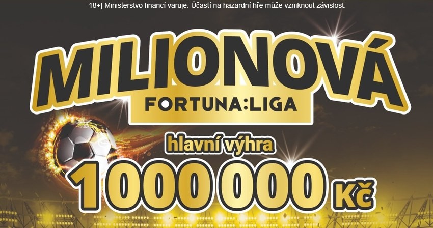 Stále můžete vyhrát milion s losy MILIONOVÁ FORTUNA:LIGA.