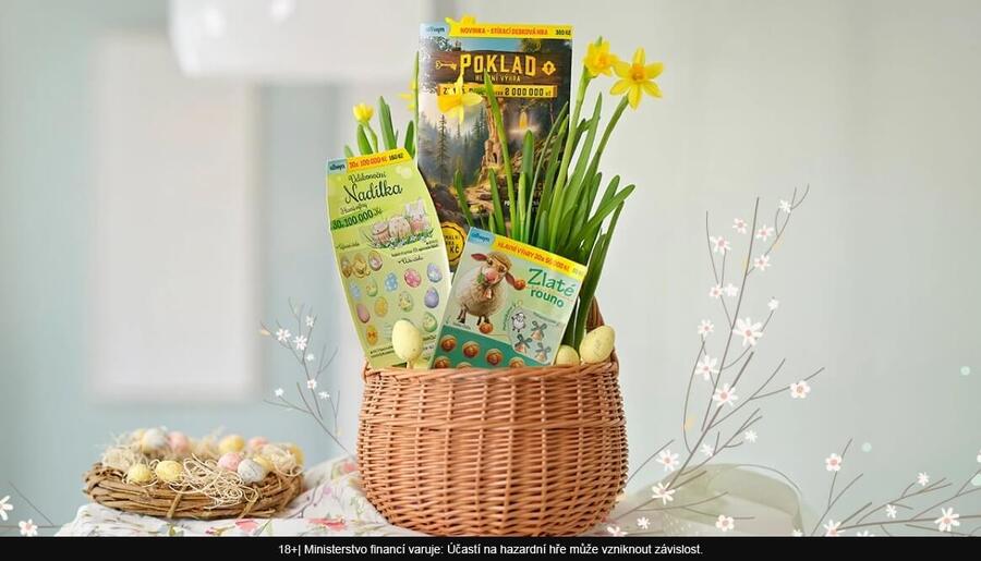 Velikonoční nabídka stíracích losů Allwyn.