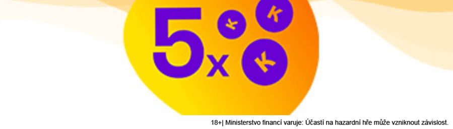 5x více káček v loterii Korunka