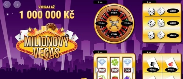Pobavte se s online losem Milionový Vegas u Fortuny. Když budete mít štěstí, můžete vyhrát až milion korun.