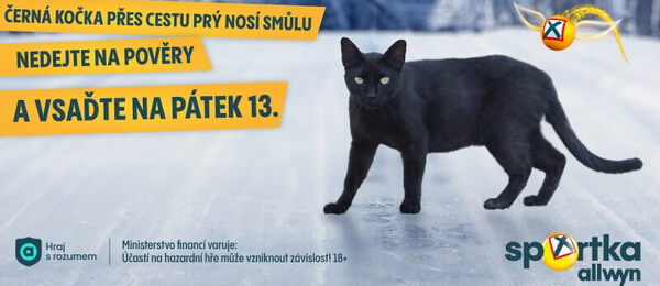 Zkusíte své štěstí se Sportkou na pátek 13.?