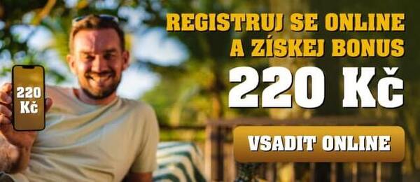 Registrujte se s bonusem 220 Kč zdarma u Sazky a vsaďte si třeba Eurojackpot.