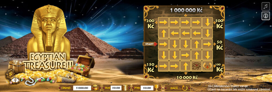 Setřít los Egyptian Treasure II můžete setřít ZDE – vypadat bude takto