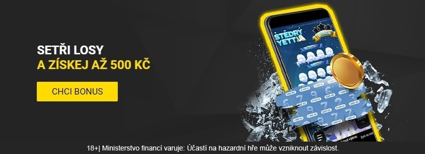 Získejte bonus až 500 Kč v aktuální promo akci u Fortuny.