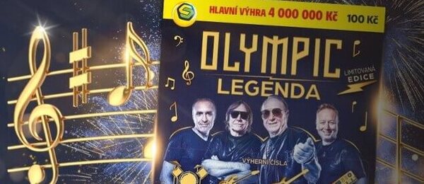 Stírací los Olympic s výhrou až 4 000 000 Kč