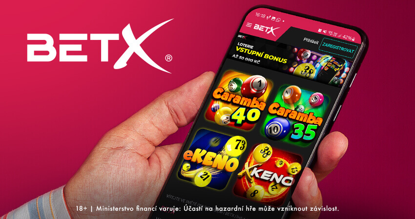 Pobavte se u online loterií BetX – získejte bonus pro nové hráče.