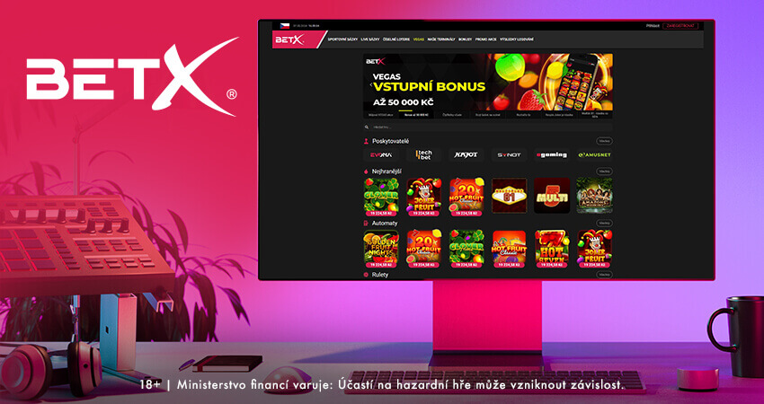 Založte si účet v BetX a bavte se u online loterií, kurzového sázení a v online casinu.