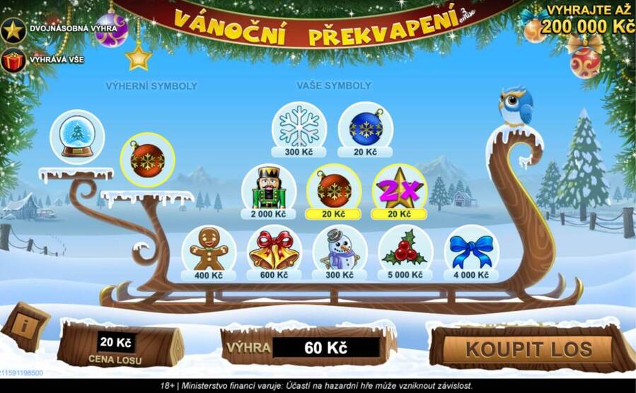 Los Vánoční překvapení od Sazky