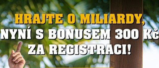 Získejte bonus 300 Kč přímo od Sazky. Založte si u Sazky konto – klikněte zde.