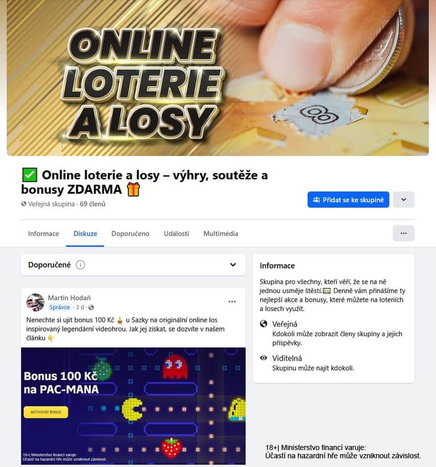 Přejděte na naši facebookovou stránku a zapojte se také.