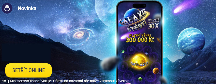 Galaxie štěstí od Sazky