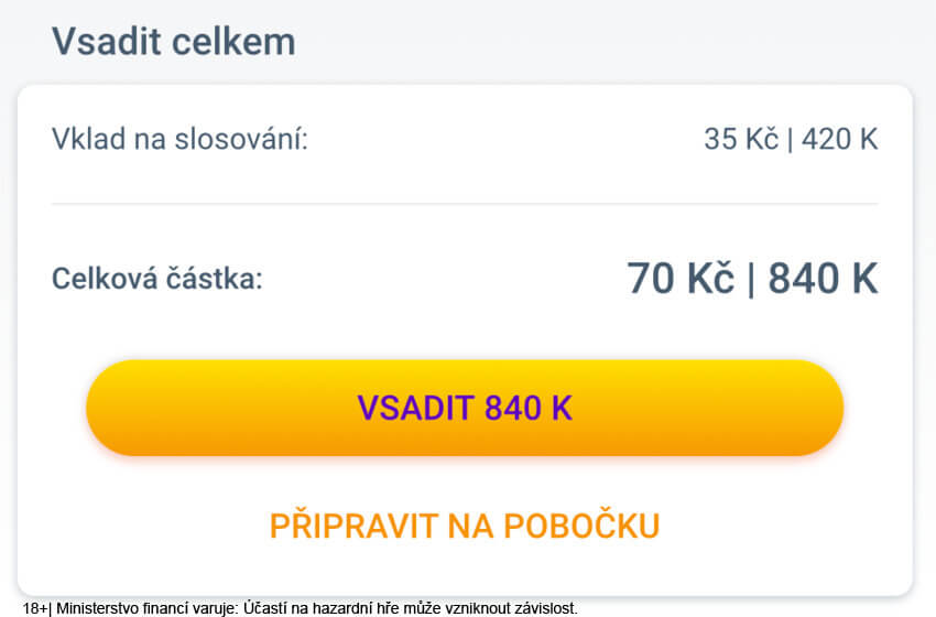 Tiket za káčka u Maxy
