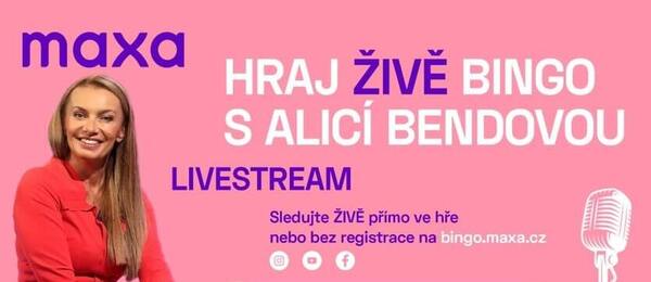 Hrajte bingo s Alicí Bendovou u Maxy.