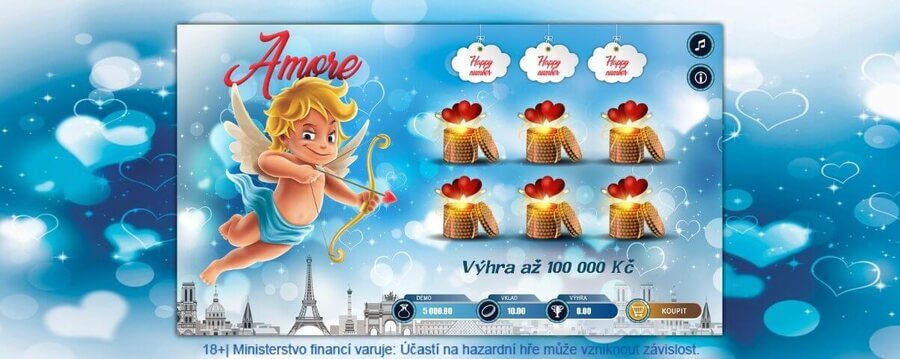 Nejen pro zamilované může být los Amore s výhrou až 100 000 Kč.