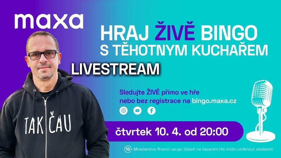 Pobavte se dnes u online binga spolu s Těhotnym kuchařem.