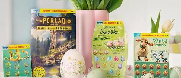 Velikonoční nadílka stíracích losů Allwyn.