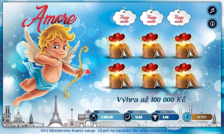 Online los Amore setřete za 10 Kč.