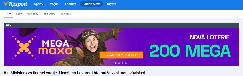 Megamaxa u Tipsportu