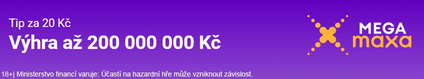 Megamaxa s hlavní výhrou 200 milionů Kč