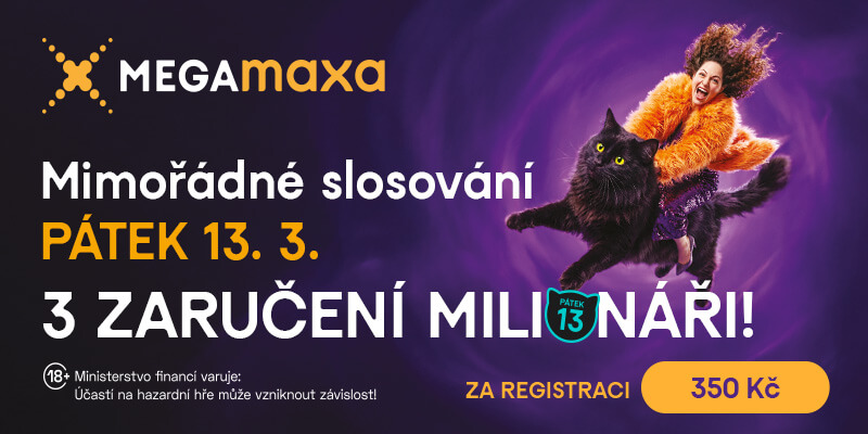 Vsaďte si na pátek 13. na mimořádné losování Megamaxy a&nbsp;hrajte o&nbsp;miliony navíc.
