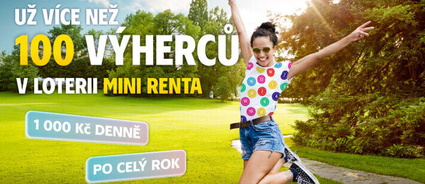 Mini renta slaví už 100 výherců hlavní trefy.