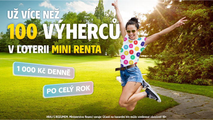 Mini renta slaví už 100 výherců hlavní trefy.