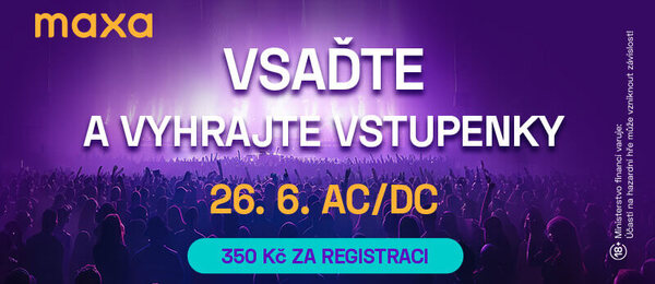 Vsaďte si loterii Maxa a vyhrajte lístky na koncert ACDC.