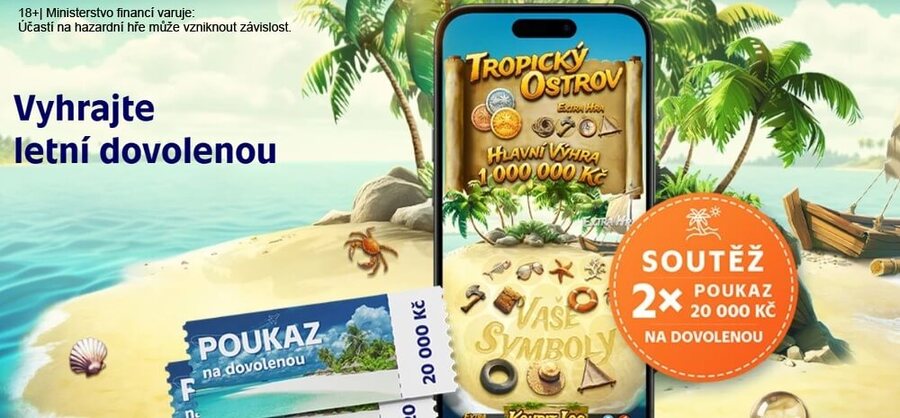 Vyhrajte letní dovolenou s online losy Sazka.