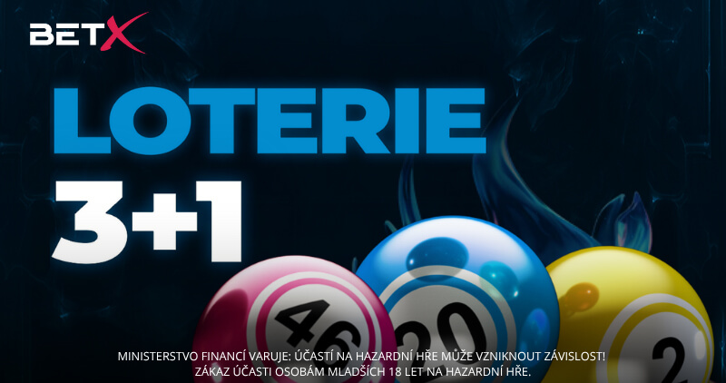 BetX loterie: akce 3 plus 1