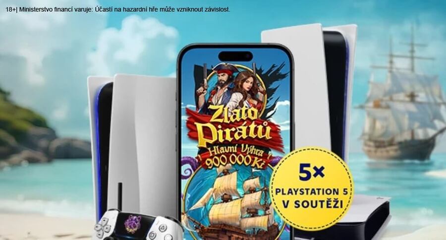 Bavte se s online losy Sazka a vyhrajte herní konzoli Sony PlayStation 5.