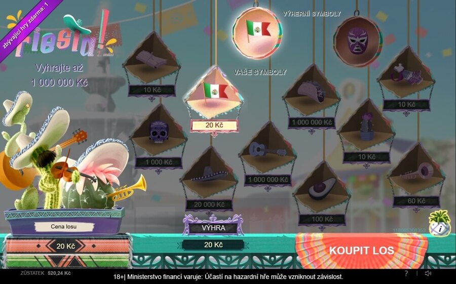 Peníze vyhrané v rámci bonusových setření jsou okamžitě vaše.