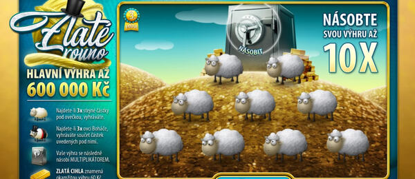 Setřete si online los Zlaté rouno od Sazky