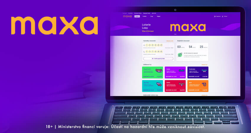 Loterie Maxa: výběr peněz i vklad na účet