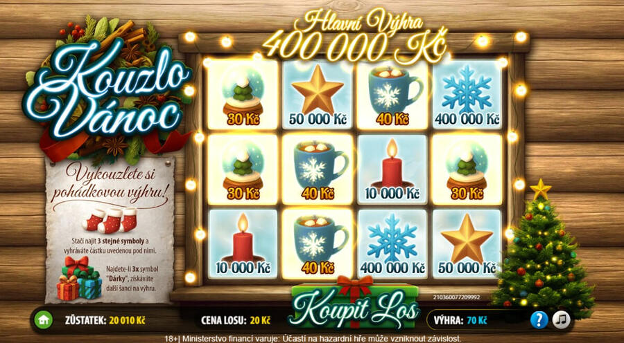 Výherní online los Kouzlo Vánoc