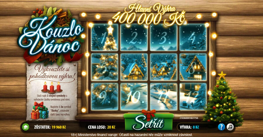 Setřete si vánoční online los Kouzlo Vánoc