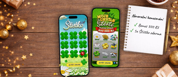 Stačí setřít losy za 1 500 Kč: Allwyn přidá 300 Kč a 5 losů jako bonus