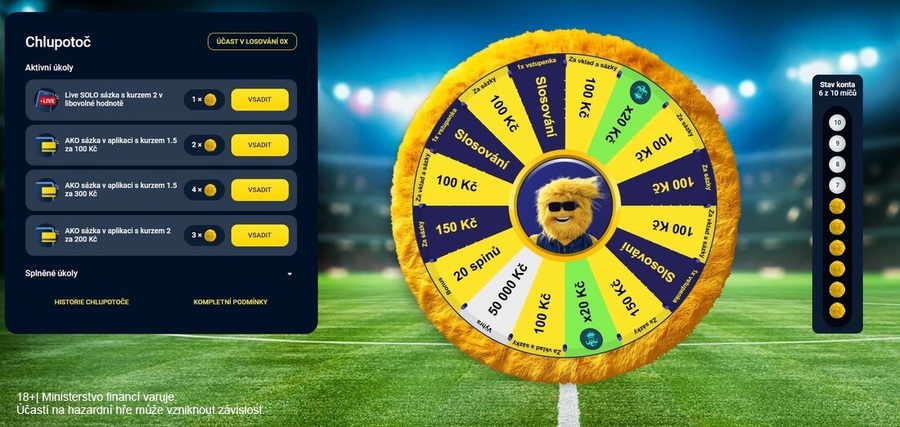 Zatočte si Chlupotočem – kolem štěstí od Allwynu.