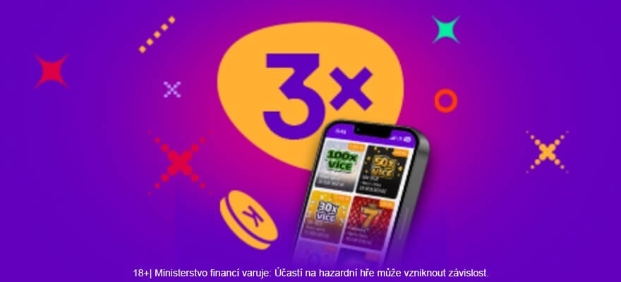 Setřete si dnes libovolný online los Maxa a&nbsp;získejte bonus 3x více káček.