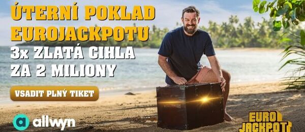 Vsaďte si Eurojackpot s prémií – hrajte o zalté cihly za 2 miliony.